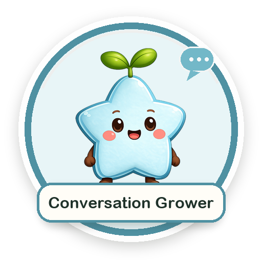 Conversation Grower Sprout Badge